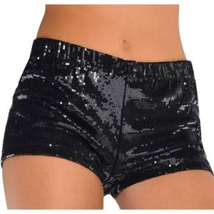 Women's Black Sequin Boyshorts